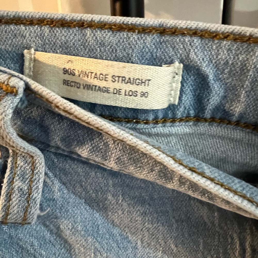 EUC Universal Thread 90’s vintage straight leg, distressed jeans size 14R - Picture 3 of 6
